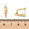 SHEGRACE Brass Micro Pave Cubic Zirconia Hoop Earring Findings XGRQ79128-940G-3