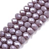 Electroplate Glass Beads Strands EGLA-A044-P6mm-A13-1