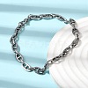 304 Stainless Steel Mariner Link Chains Bracelet & Necklace Jewelry Sets SJEW-L199-16P-2