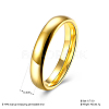 Valentine's Day Gifts Glazed Titanium Steel Couple Rings For Women RJEW-BB16394-8G-3