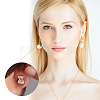 15 Pairs 15 Style Brass Friction Ear Nuts KK-AR0002-92-4