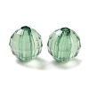 Faceted Round Transparent Acrylic Beads TACR-P053-10mm-25J-2