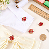 4Pcs Brass Micro Pave Cubic Zirconia Buttons DIY-FG0007-82D-4