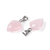 Natural Rose Quartz Pendants G-N349-18P-06-2