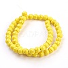 1 Strand Synthetic Turquoise Round Beads Strands X-TURQ-G106-8mm-02I-2