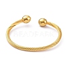 304 Stainless Steel Cuff Bangles BJEW-M284-12G-1