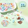 Letter Opaque Resin Cabochons CRES-CJZ0001-02-3