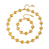 Stainless Steel Shell Link Chain Necklaces & Bracelets Sets for Women VK3327-3-4