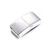 Tarnish Resistant 304 Stainless Steel Magnetic Clasps with Glue-in Ends STAS-I011-04-2