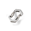 304 Stainless Steel Keychain Clasp Findings STAS-U051-01A-P-2