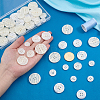 70Pcs 7 Styles Resin Buttons BUTT-PH0001-73-3