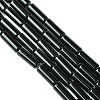 Natural Black Onyx Beads Strands X-G134-4
