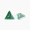 Cubic Zirconia Pointed Back Cabochons ZIRC-WH0001-A07-2