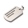 304 Stainless Steel Pendants STAS-F323-06P-2
