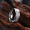 Men's Titanium Steel Finger Rings RJEW-BB27567-A-10-4