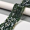 Transparent Electroplate Glass Beads Strands GLAA-F029-4mm-A25-4