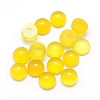 Natural Yellow Agate Cabochons X-G-P393-R06-4mm-1
