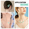 60Pcs Handmade Lampwork Pendants LAMP-CA0001-16-7