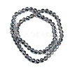 Transparent Electroplate Glass Beads Strands EGLA-N002-34C-C22-2
