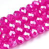 Baking Painted Glass Beads Strands DGLA-A034-J6mm-C01-1