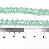 Baking Electroplate Glass Beads Strands X-DGLA-A039-J8mm-B07-4