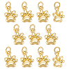 10Pcs Brass Pendants KK-BC0015-70G-1