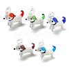 Handmade Lampwork Puppy Pendants X-LAMP-X262-M-1
