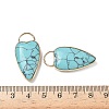 Synthetic Turquoise Pendants G-I393-01G-11-3