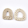 Handmade Reed Cane/Rattan Woven Linking Rings X-WOVE-T006-053-2