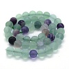 Natural Fluorite Beads Strands G-G763-13-6mm-2