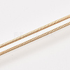Brass Round Snake Chain Necklace Making MAK-T006-11B-KC-3