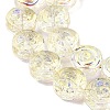 Electroplate Baking Paint Transparent Glass Beads Strands GL-CBA2ED2-05F-3