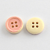 4-Hole Printed Wooden Buttons BUTT-R032-070-2