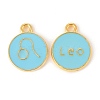 Alloy Enamel Pendants ENAM-S124-01B-16G-2