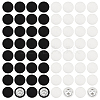 60Pcs 2 Colors Cloth Shank Buttons BUTT-GA0001-31-1
