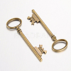 Tibetan Style Alloy Skeleton Key Large Pendants LS-TIBEP-S105-AB-NR-2