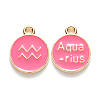 Alloy Enamel Pendants X-ENAM-S124-01B-03J-1