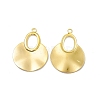 Ion Plating(IP) 304 Stainless Steel Big Pendants STAS-B031-34G-1