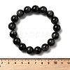 Grade A Natural Eagle Eye Stone Round Beads Stretch Bracelets for Women BJEW-L712-B06-12mm-5