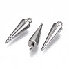 Tarnish Resistant 201 Stainless Steel Pendants STAS-S117-002C-01-1