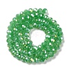 Baking Electroplate Glass Beads Strands DGLA-A039-J6MM-B03-3
