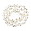 Transparent Electroplate Glass Beads Strands EGLA-F152A-FR04-4