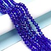 Electroplate Glass Beads Strands EGLA-A034-T6mm-L16-4