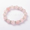Valentine's Day Charming Natural Gemstone Beaded Stretch Bracelets BJEW-JB01839-02-1