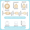 Oval Square Flat Round 304 Stainless Steel Pendant Cabochon Settings DIY-UN0055-92-3
