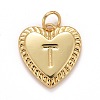 Rack Plating Real 18K Gold Plated Brass Pendants KK-E260-01G-T-1
