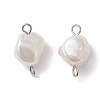 Electroplated Shell Pearl Nuggets Links PALLOY-JF04646-02-1