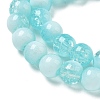 Crackle Glass Beads Strands GLAA-U001-8mm-08-2