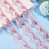 Waved Polyester Lace Trim OCOR-WH0070-14A-4