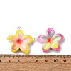 Opaque Resin Pendants RESI-A046-05E-4